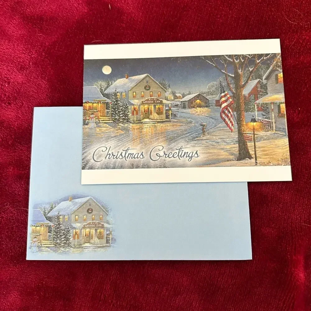 Christmas Holiday notecards with matching envelopes bulk bundle stationary